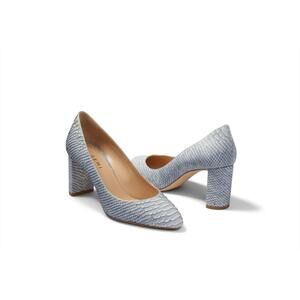M. Gemi Lustro Snakeskin Pumps